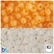 BeadTin Orange Sunshine 9mm Barrel Plastic Pony Beads (200pcs)